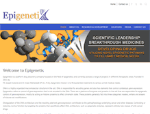 Tablet Screenshot of epigenetix.com